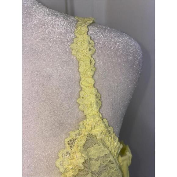 NEW Skims Stretch Lace Unlined Scoop Bra Lemonade DDD NWT - Picture 4 of 8